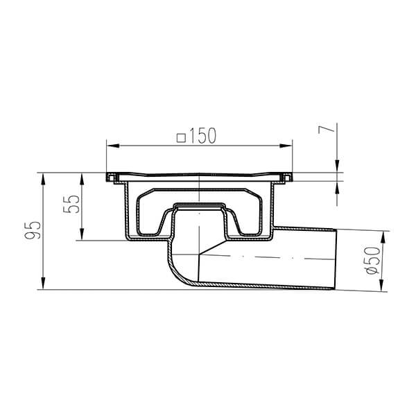 Трап Нептун DN50 MCH 326XN Трап Нептун DN50 MCH 326XN