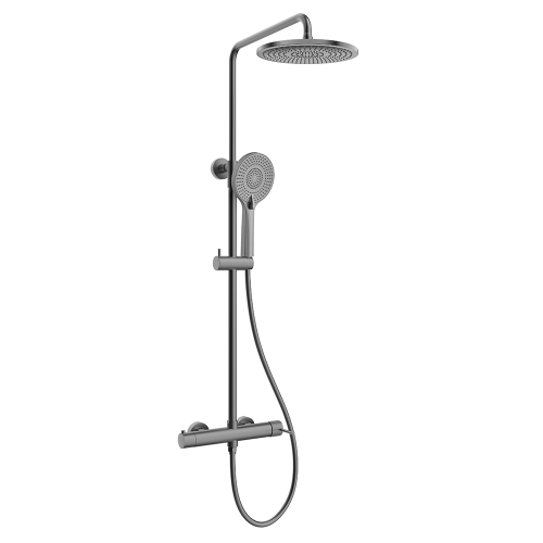 Душевая стойка AVS Pulse оружейная сталь Душевая стойка AVS Pulse оружейная сталь