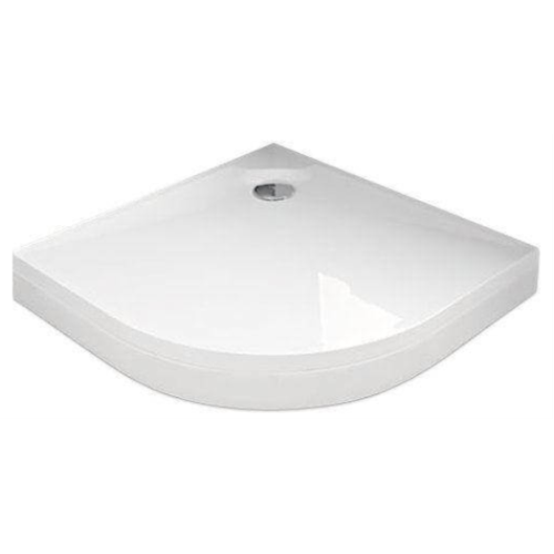 Поддон для душа Kolpa San Solo 100х100 белый, четверть круга, литьевой мрамор, без сифона