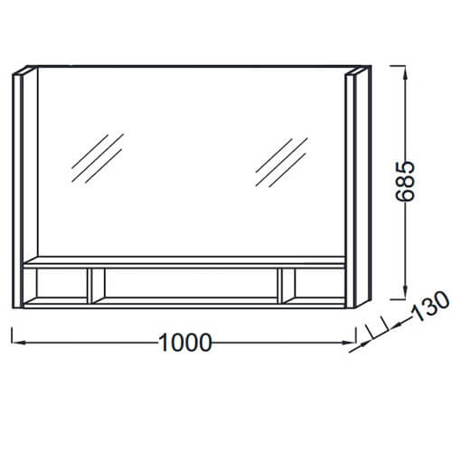 Зеркало 1000х685 Terrace Jacob Delafon EB1737RU-NF Зеркало 1000х685 Terrace Jacob Delafon EB1737RU-NF