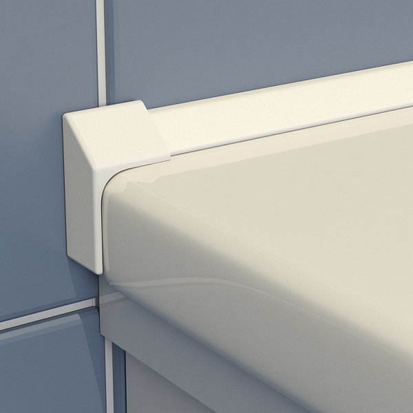 Бордюр AVS KDP-195/20 L/P 195 см, 2 шт, с комплектом заглушек Бордюр AVS KDP-195/20 L/P 195 см, 2 шт, с комплектом заглушек