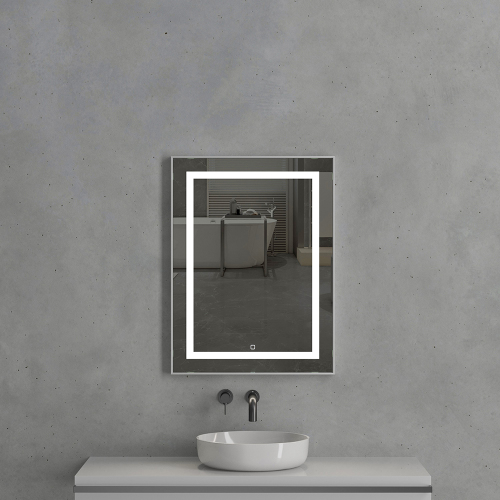 Зеркало с подсветкой AVS Торренс 60x80 см, серебро Зеркало с подсветкой AVS Торренс 60x80 см, серебро