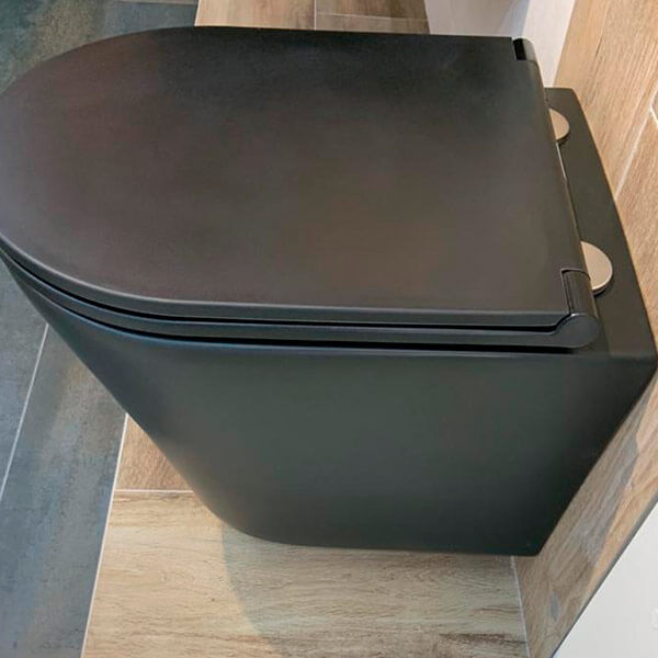 Унитаз подвесной AVS Тоник безободковый, черный матовый Унитаз подвесной AVS Тоник безободковый, черный матовый