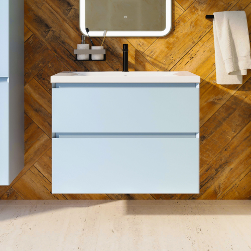 Тумба с раковиной AVS Гармония 80 платина матовая (раковина 01 белая глянцевая) Тумба с раковиной AVS Гармония 80 платина матовая (раковина 01 белая глянцевая)