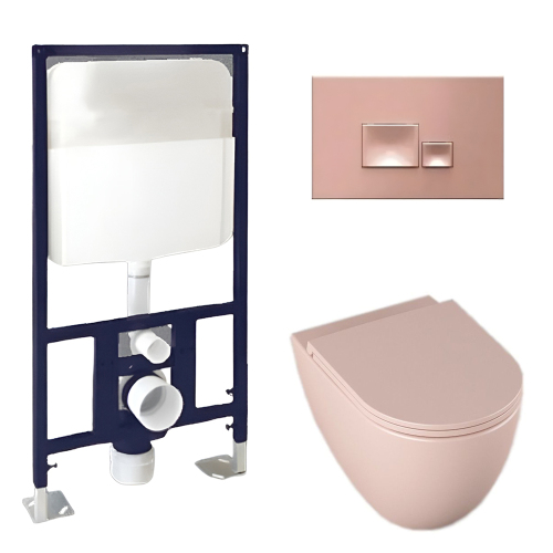 Комплект ISVEA 3в1: Infinity 10NF02001SV-2S инсталляция + кнопка смыва + унитаз + сиденье Комплект ISVEA 3в1: Infinity 10NF02001SV-2S инсталляция + кнопка смыва + унитаз + сиденье