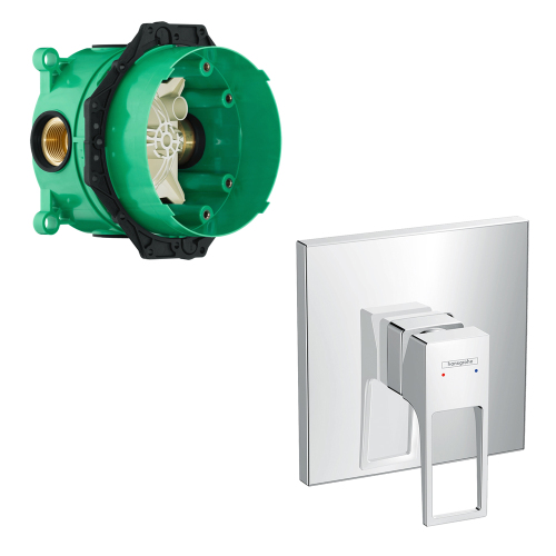 Смеситель для душа Hansgrohe Metropol 74565000+01800180 хром Смеситель для душа Hansgrohe Metropol 74565000+01800180 хром