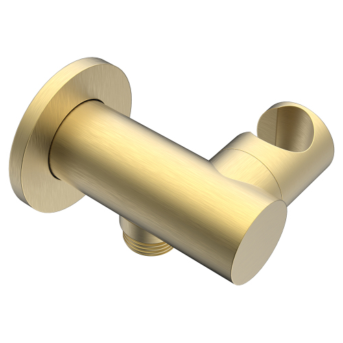 Шланговое подключение с держателем AVS 811-604-BG брашированное золото Шланговое подключение с держателем AVS 811-604-BG брашированное золото
