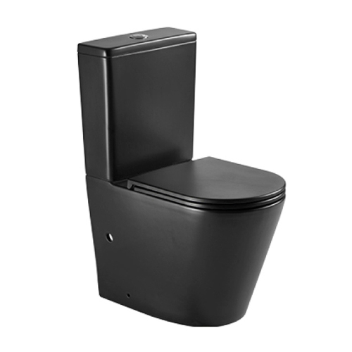 Унитаз-компакт AVS Фотон безободковый, черный матовый Унитаз-компакт AVS Фотон безободковый, черный матовый