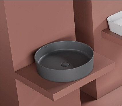 Раковина Creavit Loop LP145-00AM00E-0000 45x45 антрацит Раковина Creavit Loop LP145-00AM00E-0000 45x45 антрацит