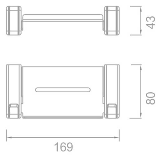 Мыльница подвесная AVS F83107 хром Мыльница подвесная AVS F83107 хром