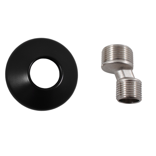 Эксцентрик 3/4х1/2" с декоративной чашкой черный матовый Терминус Эксцентрик 3/4х1/2" с декоративной чашкой черный матовый Терминус