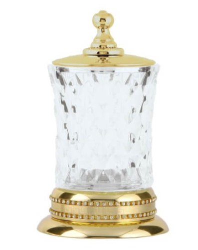 10415 Настольный стакан для ватных дисков золото Boheme 10415 Настольный стакан для ватных дисков золото Boheme