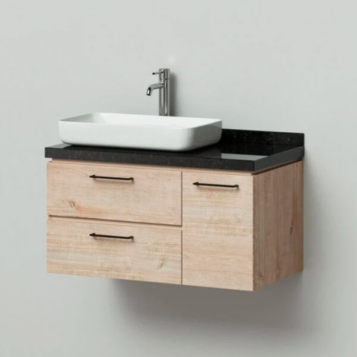 Тумба с раковиной подвесная 90 Wood Итана 4627189084483 Тумба с раковиной подвесная 90 Wood Итана 4627189084483