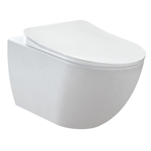 Унитаз подвесной Creavit Free FE322-00CB00E-0000 безободковый с биде  Унитаз подвесной Creavit Free FE322-00CB00E-0000 безободковый с биде