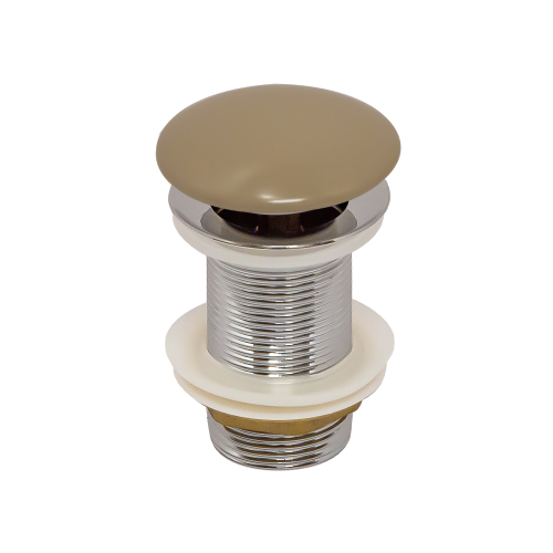 Донный клапан AVS без перелива, бежевый матовый