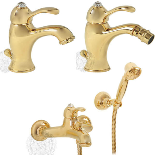 Комплект смесителей Migliore Lem ML.LEM(1913+1902+1923).DO золото Комплект смесителей Migliore Lem ML.LEM(1913+1902+1923).DO золото