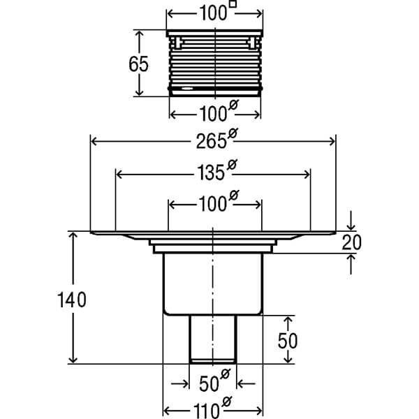 Трап 100х100х50 Advantix Viega 556914 Трап 100х100х50 Advantix Viega 556914