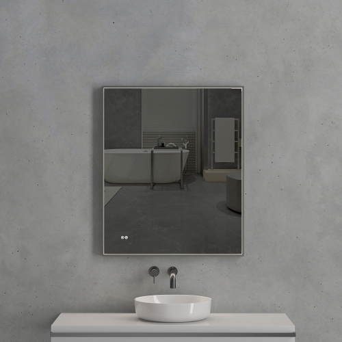 Зеркало с подсветкой AVS ZH 75x90 см, антипар, оружейная сталь Зеркало с подсветкой AVS ZH 75x90 см, антипар, оружейная сталь