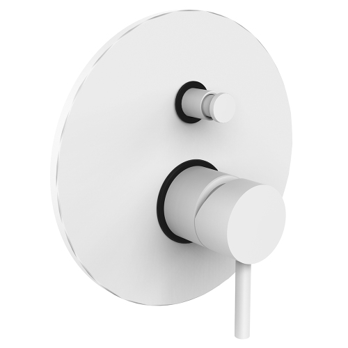 Смеситель для ванны с душем Paffoni Light LIG015BO белый матовый Смеситель для ванны с душем Paffoni Light LIG015BO белый матовый