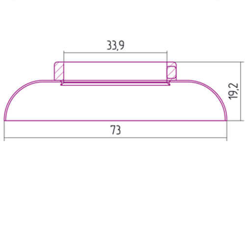 Отражатель декоративный d-33,7мм Сунержа 05-1028-0003 Отражатель декоративный d-33,7мм Сунержа 05-1028-0003