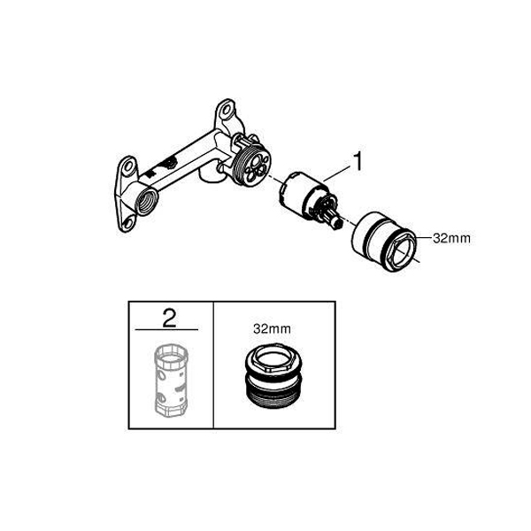 Встраиваемый механизм Grandera Grohe 23303000 Встраиваемый механизм Grandera Grohe 23303000