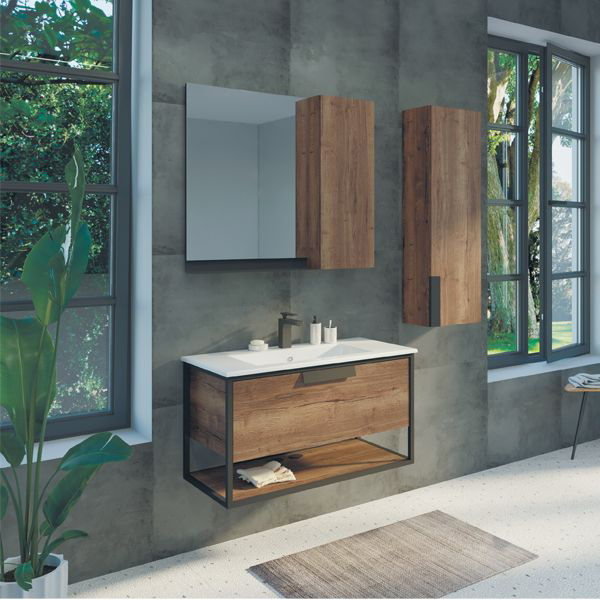 Тумба с раковиной Comforty Бонн 00-00003466 темный дуб Тумба с раковиной Comforty Бонн 00-00003466 темный дуб