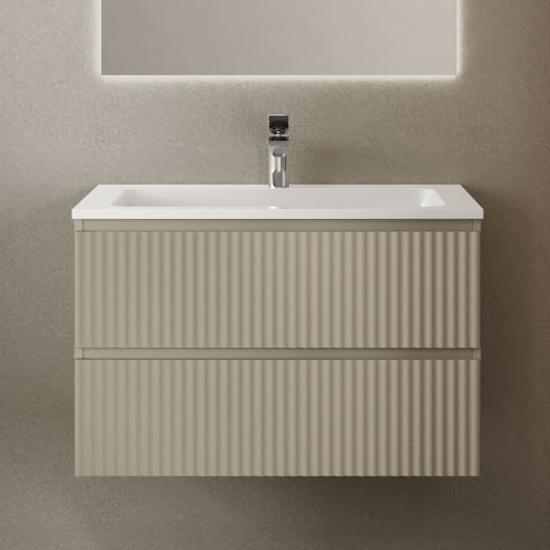 Тумба с раковиной RAVAL Coste 80 светло-коричневая Тумба с раковиной RAVAL Coste 80 светло-коричневая