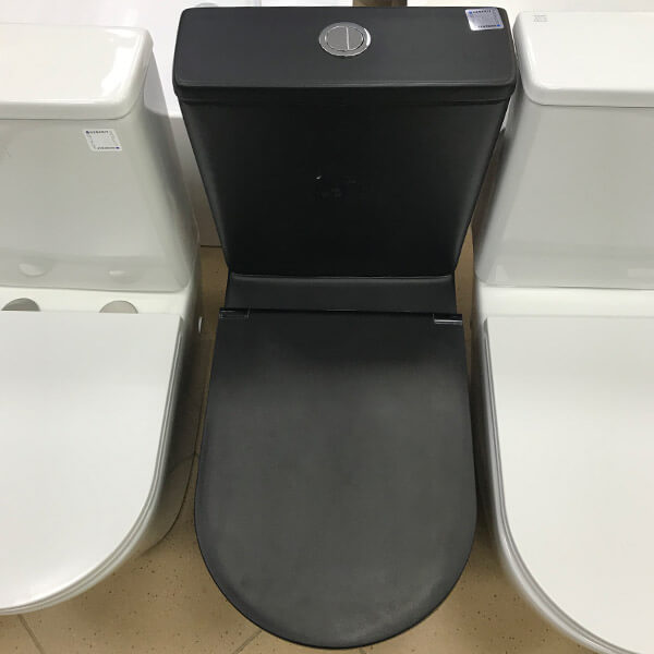 Унитаз-компакт AVS Сити безободковый, черный матовый Унитаз-компакт AVS Сити безободковый, черный матовый