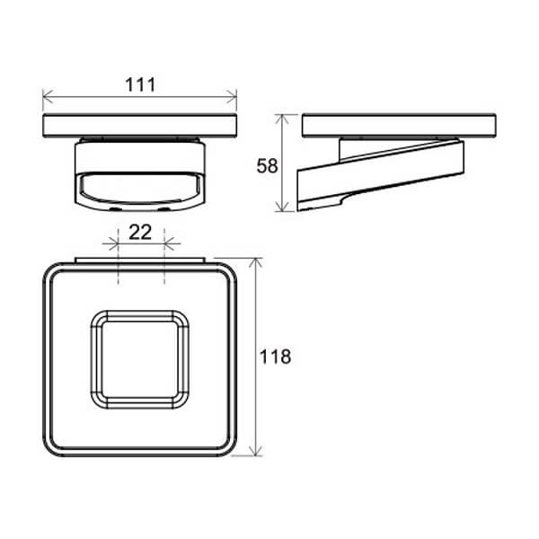 Мыльница TD 200.00 RAVAK X07P354 Мыльница TD 200.00 RAVAK X07P354