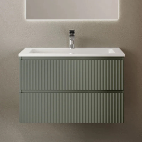 Тумба с раковиной RAVAL Coste 80 зеленая Тумба с раковиной RAVAL Coste 80 зеленая