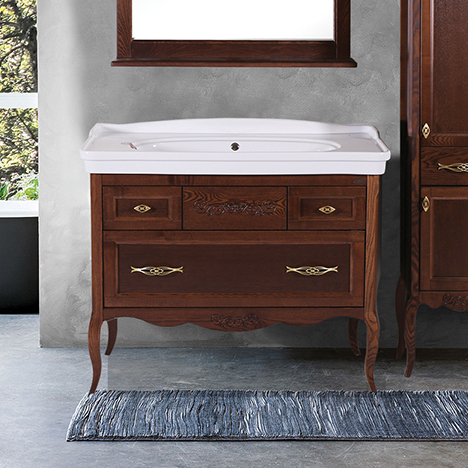 Тумба с раковиной ASB Wood Line Модерн 105 антикварный орех Тумба с раковиной ASB Wood Line Модерн 105 антикварный орех