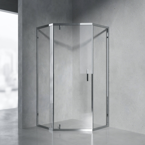 Душевой уголок AVS Трапеция Слим 90x90 профиль хром, стекло прозрачное Душевой уголок AVS Трапеция Слим 90x90 профиль хром, стекло прозрачное