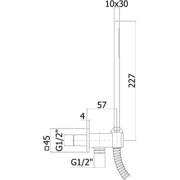 Душевой гарнитур Paffoni Master ZDUP095NO черный матовый Душевой гарнитур Paffoni Master ZDUP095NO черный матовый