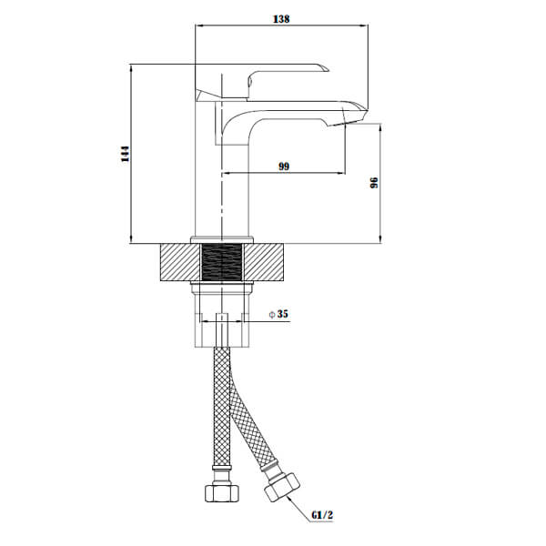 Комплект смесителей ESKO Sorrento SR 26W+SR 54W белый