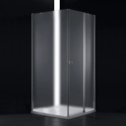 Душевой уголок Cezares Elena ELENA-W-A-12-100-P-Cr-R 100х100 профиль хром, рифленое стекло Душевой уголок Cezares Elena ELENA-W-A-12-100-P-Cr-R 100х100 профиль хром, рифленое стекло