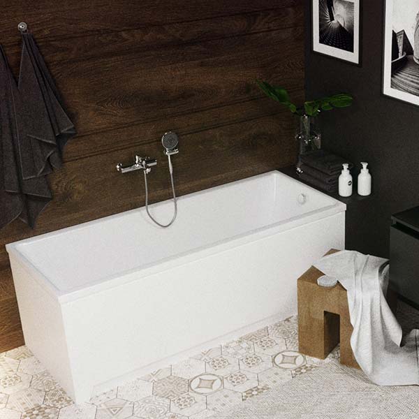 Акриловая ванна Aquatek Лайма 170x70 белая, без каркаса Акриловая ванна Aquatek Лайма 170x70 белая, без каркаса