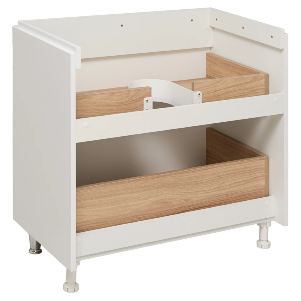 Тумба с раковиной Runo Афина Moduo 80 белая Тумба с раковиной Runo Афина Moduo 80 белая