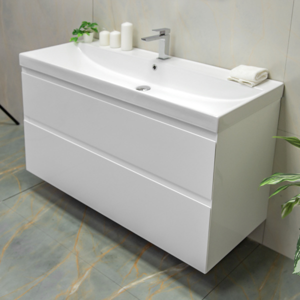 Тумба с раковиной AVS Гармония 120 белая, 2 ящика Тумба с раковиной AVS Гармония 120 белая, 2 ящика