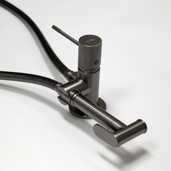 Гигиенический душ со смесителем AVS Seeme оружейная сталь Гигиенический душ со смесителем AVS Seeme оружейная сталь