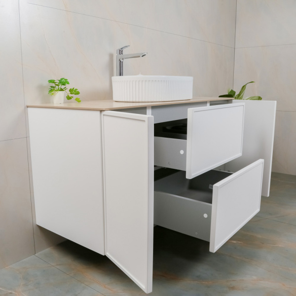 Тумба с раковиной AVS Палитра 120 (50x32) белая, 2 ящика и 2 дверки Тумба с раковиной AVS Палитра 120 (50x32) белая, 2 ящика и 2 дверки