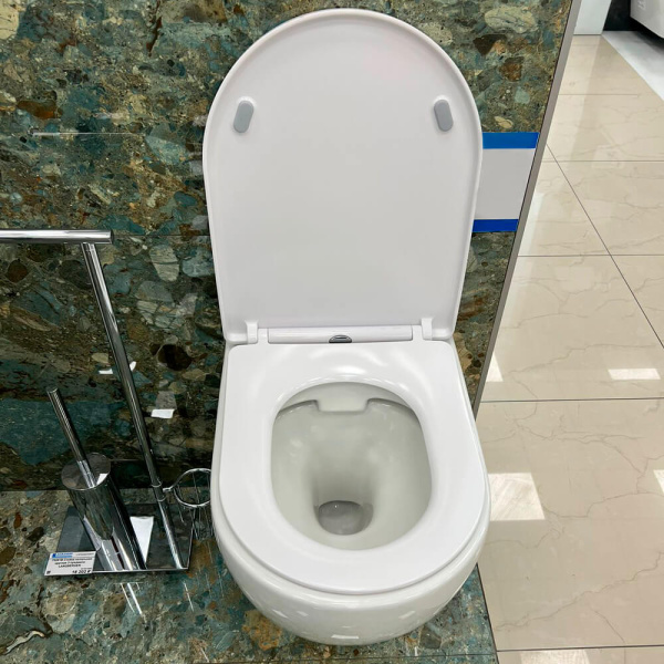 Унитаз подвесной BelBagno Sfera-R BB513CH+BB2031SC безободковый с микролифтом Унитаз подвесной BelBagno Sfera-R BB513CH+BB2031SC безободковый с микролифтом