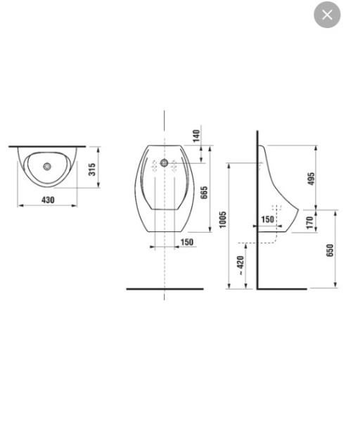 ZRU9310181 Писсуар с ИК сенсором ACCESS ROCA  ZRU9310181 Писсуар с ИК сенсором ACCESS ROCA