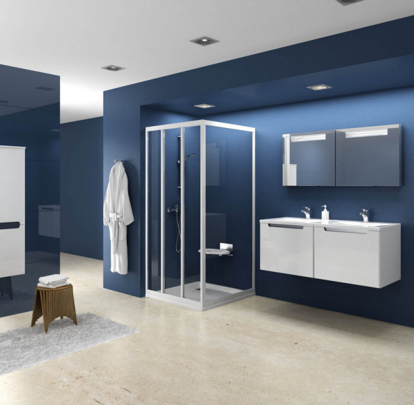 Душой уголок Ravak Supernova 100x80 профиль белый, стекло прозрачное Душой уголок Ravak Supernova 100x80 профиль белый, стекло прозрачное