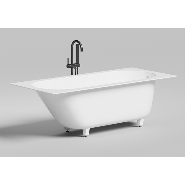 Ванна из искусственного камня Salini Ornella S-Stone 170x75 белая матовая с ножками Ванна из искусственного камня Salini Ornella S-Stone 170x75 белая матовая с ножками