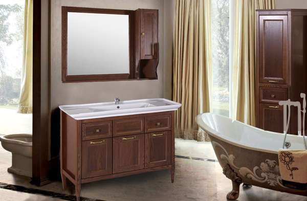 Тумба с раковиной ASB Wood Line Гранда 105 антикварный орех Тумба с раковиной ASB Wood Line Гранда 105 антикварный орех