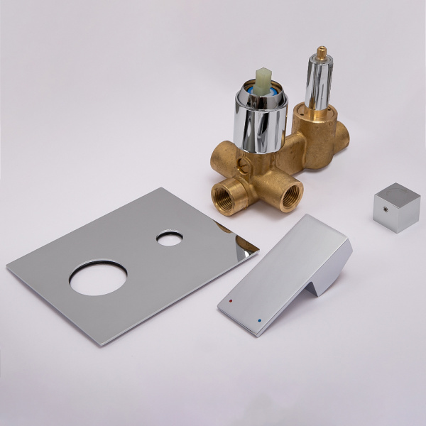 Душевой комплект AVS Cube 3в1 хром Душевой комплект AVS Cube 3в1 хром