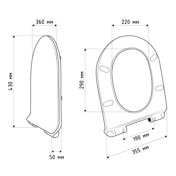 Крышка-сиденье AVS HU2111 с микролифтом быстросъемное Крышка-сиденье AVS HU2111 с микролифтом быстросъемное