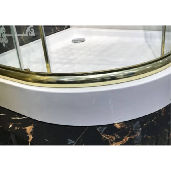 Поддон для душа Cezares Tray 100x100 белый, четверть круга, акрил, с сифоном