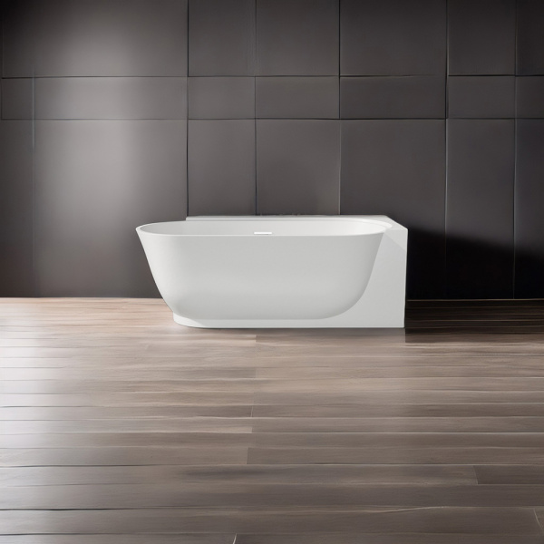 Акриловая ванна Wasser Leben Muritz 170х80 R белая с донным клапаном Акриловая ванна Wasser Leben Muritz 170х80 R белая с донным клапаном