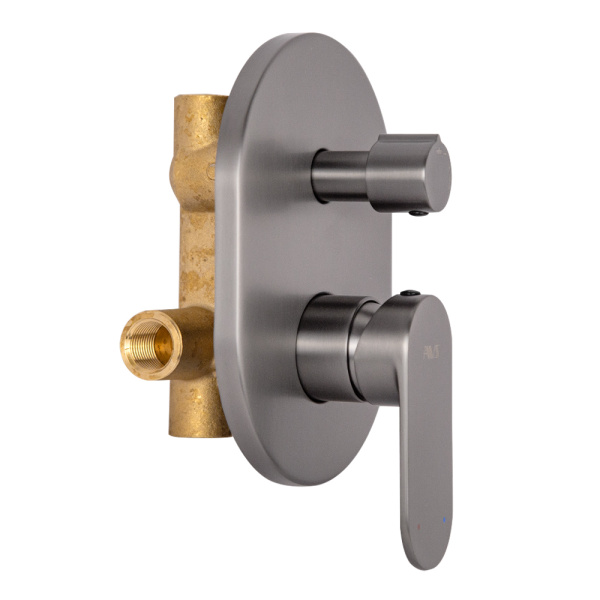 Смеситель для ванны и душа AVS Beauty с внутренней частью, оружейная сталь Смеситель для ванны и душа AVS Beauty с внутренней частью, оружейная сталь